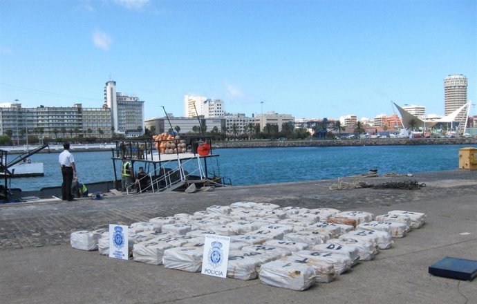 Cocaína incautada por la Policía Nacional
