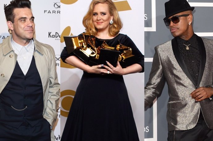 Robbie Williams, Adele y Ne-Yo