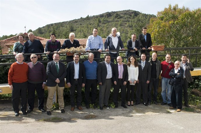 Moliner junto a alcaldes y portavoces de la comarca de Segorbe