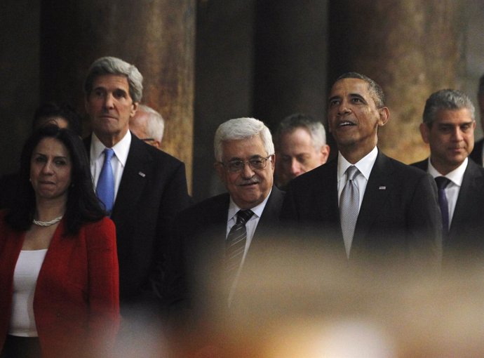 Kerry, Abbas y Obama 