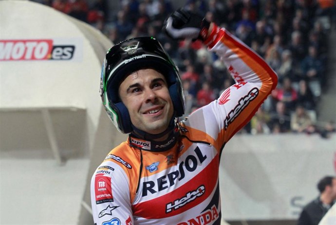 Toni Bou tras proclamarse campeón del mundo de Trial
