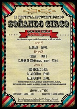 Cartel de la cita 'Soñando Circo'