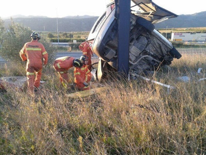 Accidente en Montesa