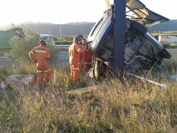Accidente en Montesa