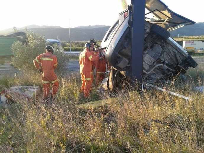 Accidente en Montesa