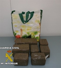 Hachís intervenido en La Jonquera