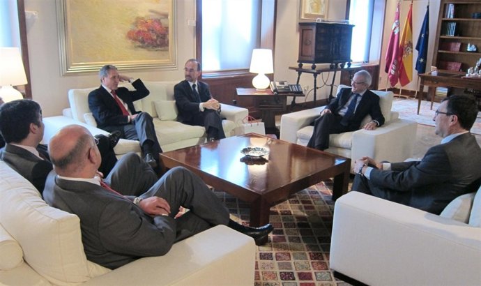 Marín y Valcárcel, con Ballesta, De la Fuente, Párraga y Candela