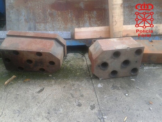 Dos de las piezas que pretendían hurtar los dos vecinos de Pamplona