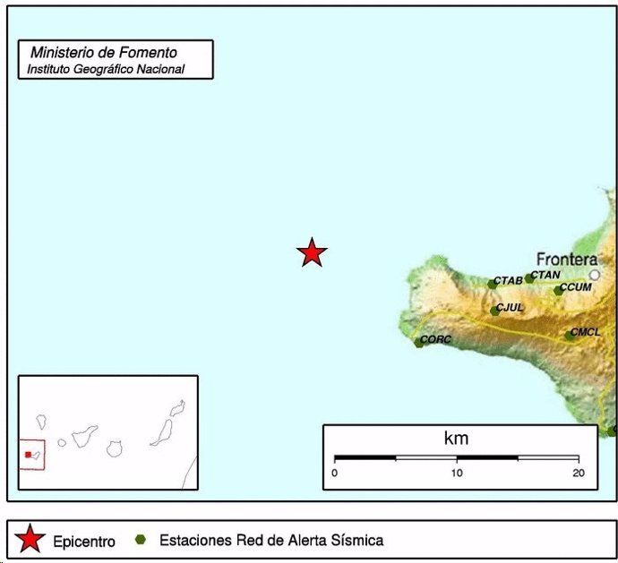 Localización del sismo