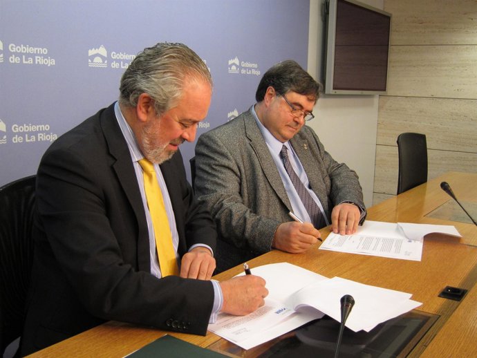 Firma convenio Gobierno riojano con Araclon