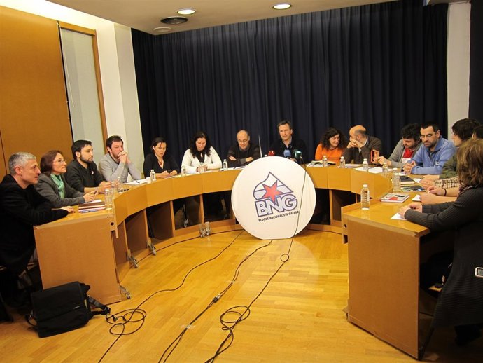 Executiva del BNG salida de la XIV Asamblea Nacional, marzo 2013