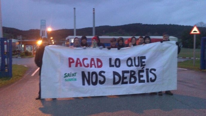 Protesta Saint Gobain