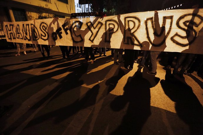 Protestas por el rescate de Chipre