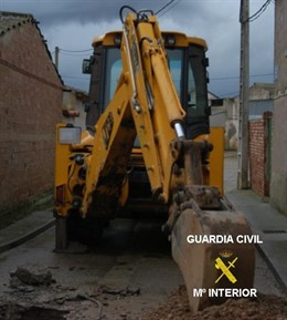 Retroexcavadora recuperada