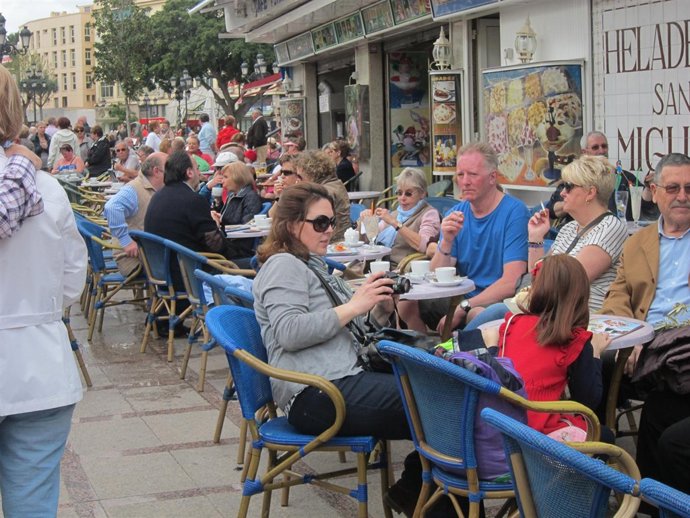 Turistas en Málaga