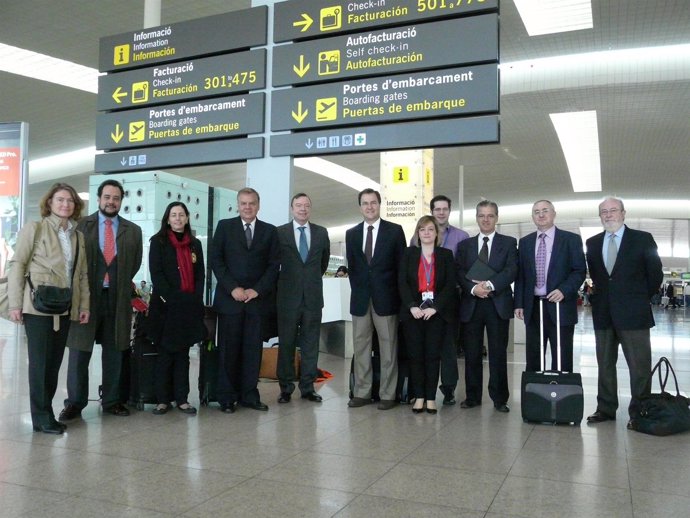 El Aeropuerto de Barcelona recibe una visita de una delegación de Brasil