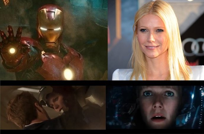 Montaje Gwyneth Paltrow con armadura en Iron Man 3