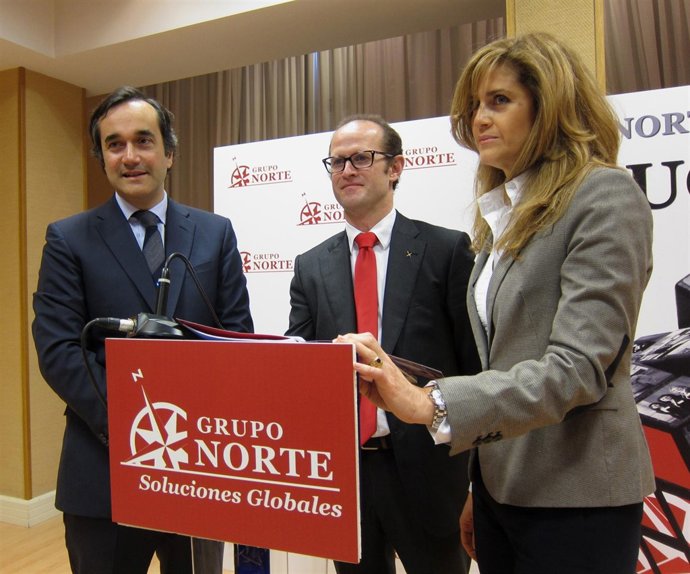 Directivos de Grup Norte en la presentación de resultados