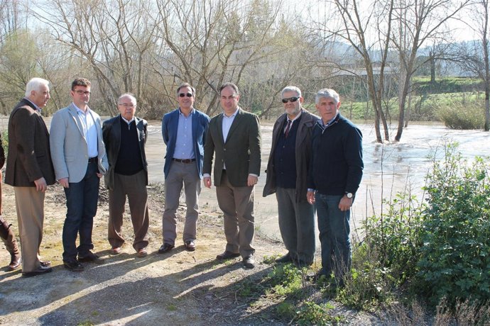 El presidente de la CHG, Manuel Romero, durante su visita a Mogón (Jaén)