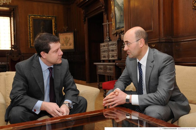 García-Psage con el alcalde de Ágreda