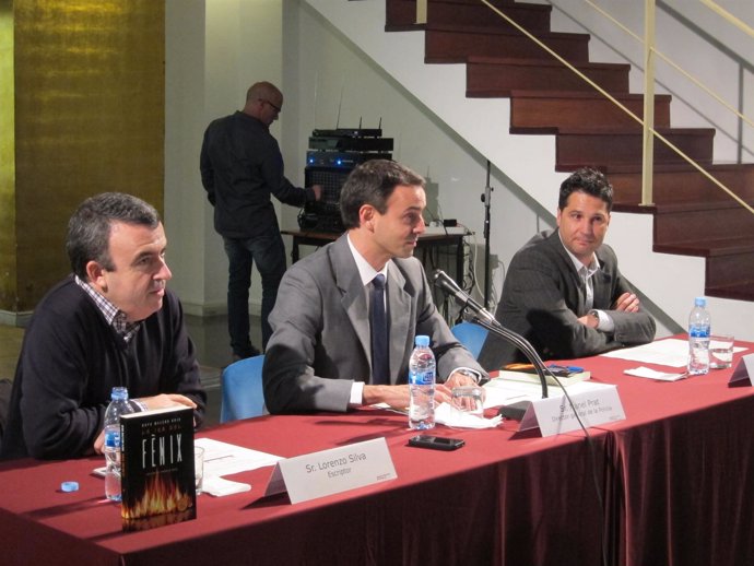 Manuel Prat en la presentación de un libro de Rafael Melero