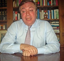 El alcalde de Getafe, Juan Soler, en la entrevista con Europa Press