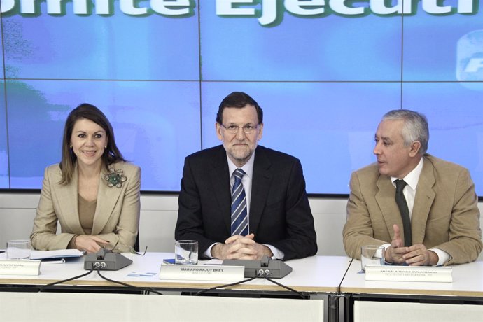 Mariano Rajoy, comité ejecutivo nacional, PP, Génova, Cospedal, Arenas