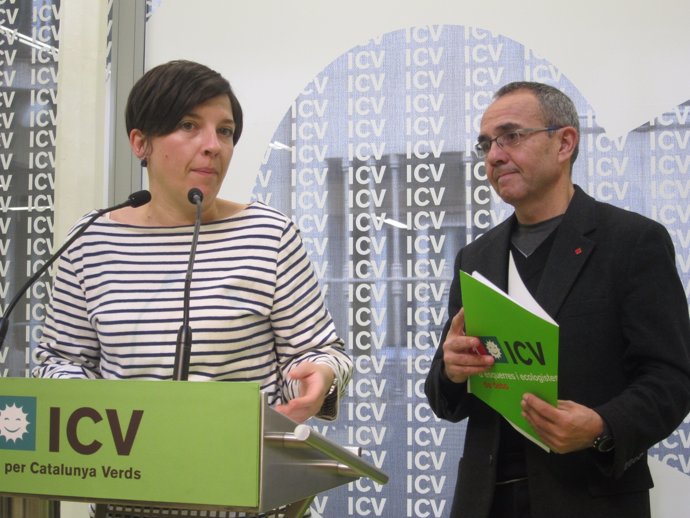 Laia Ortiz y Joan Coscubiela, ICV