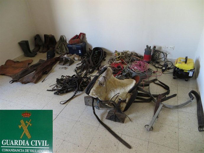 Efectos incautados al detenido en Tudela de Duero