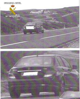 Vehículo interceptado a 221 kilómetros por hora