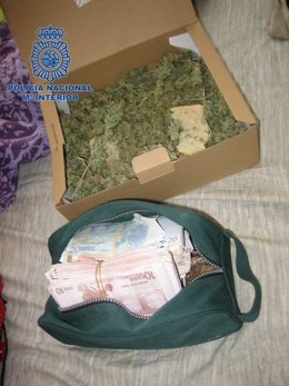 Droga y dinero intervenido