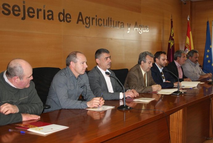 Cerdá (C.), Con Responsables De ACRIMUR, NUCOLEMUR, ASAJA, COAG, UPA Y FECOAM