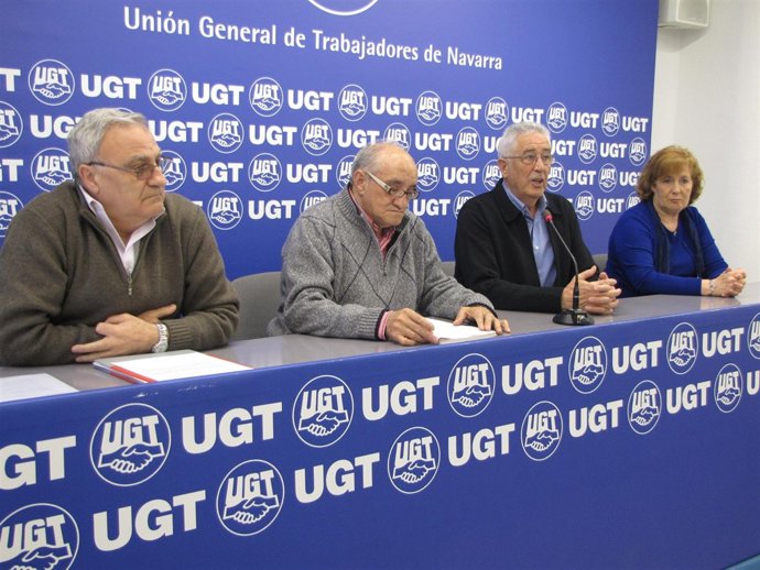 Juanjo Martínez, Melchor Calleja, Fernando Pérez Sola y Pilar Linto, de UGT.