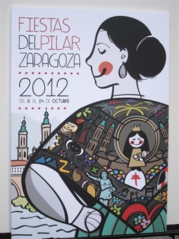 Cartel ganador de las Fiestas del Pilar 2012