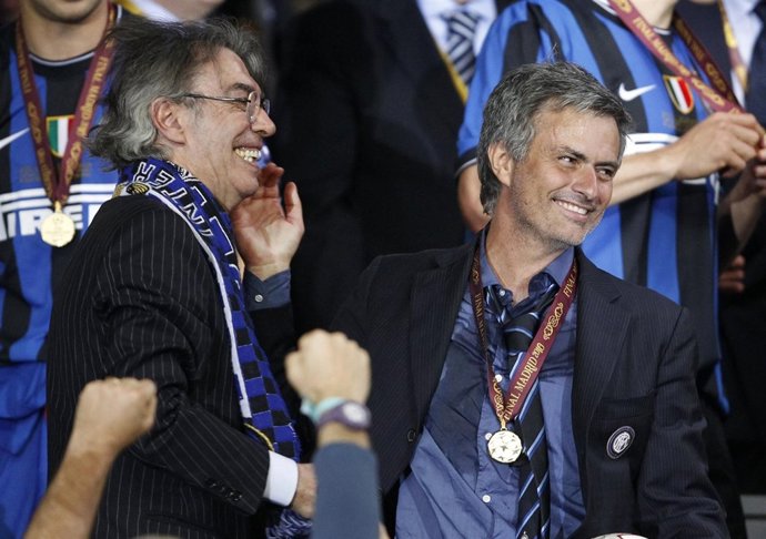 Moratti y Mourinho