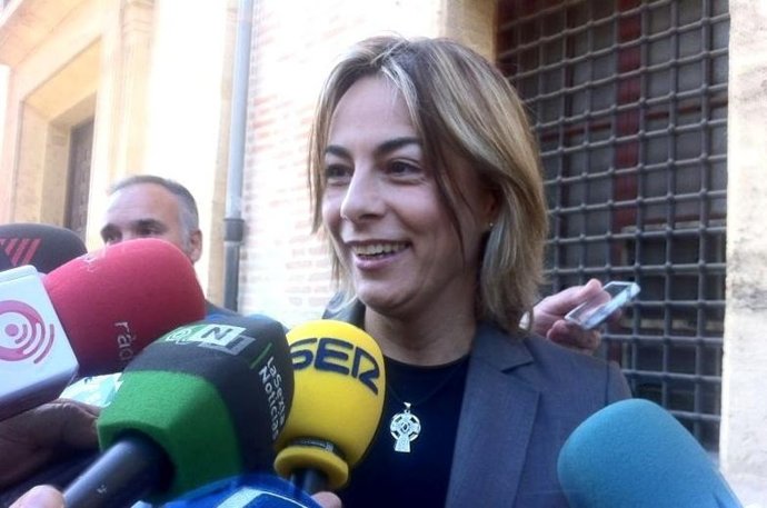 Sonia Castedo a su llegada al TSJCV para declarar por 'Brugal'
