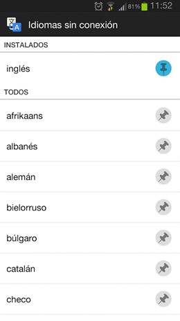 Google Translator permite añadir idiomas sin conexión