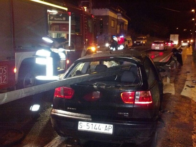 Imagen del vehículo accidentado