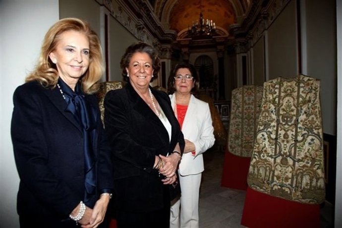La exposición "Textiles Ornamentales Religiosos'