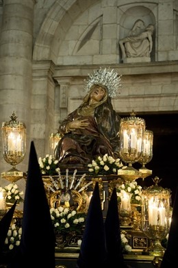 Imagen de archivo del paso de la Virgen de las Angustias