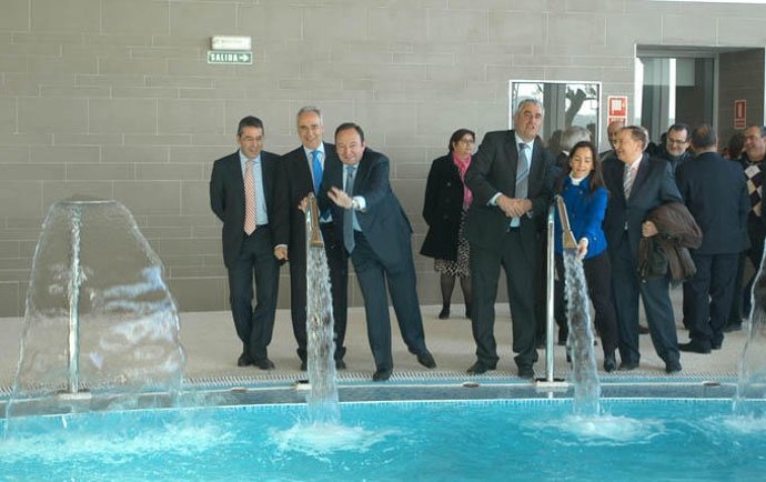 Inauguración del balneario de Grávalos