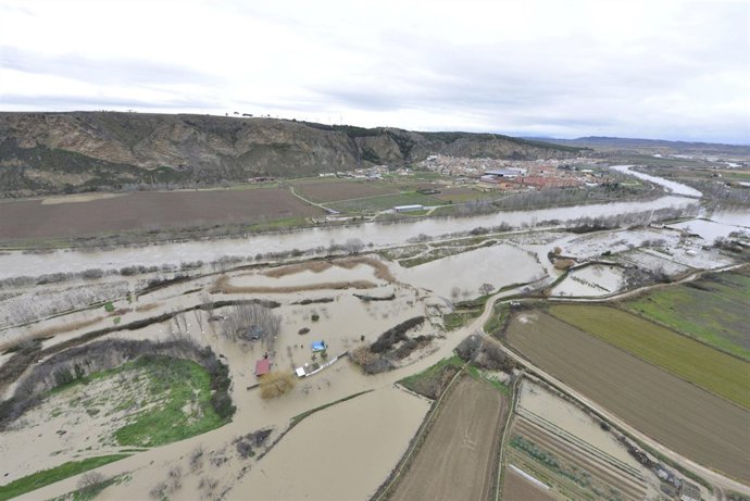 Imagen de las últimas inundaciones en Peralta.