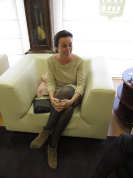 Cuca Gamarra, durante la entrevista con Europa Press