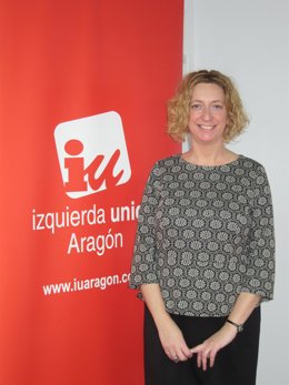 La responsable de Organización de IU-Aragón, Patricia Luquin