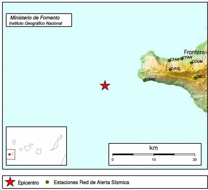 Localización del sismo