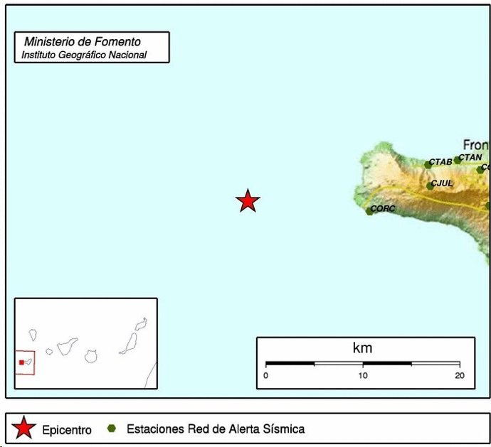 Localización del sismo