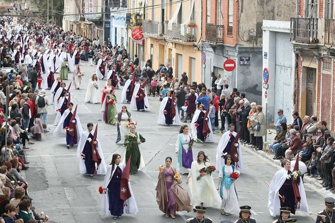 Imagen del Desfile de Resurreción de la Semana Santa Marinera 2013