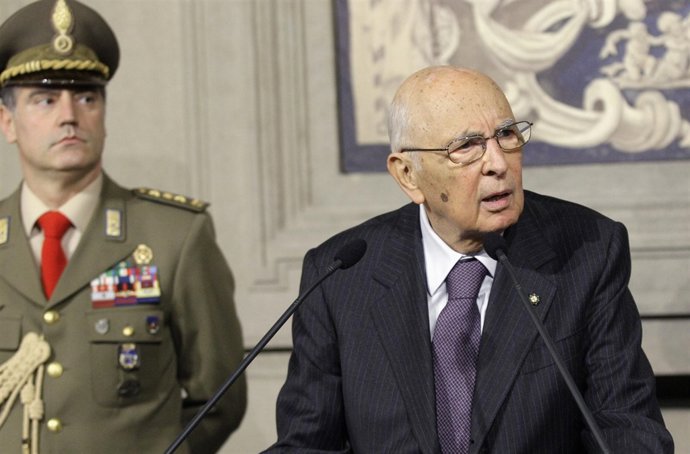 El presidente de Italia, Giorgio Napolitano