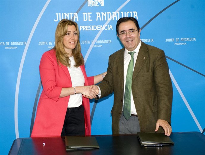 Susana Díaz y Vicente Guzmán, este lunes