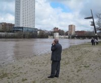 El Pisuerga experimenta una crecida "mantenida" en Valladolid y la CHD se mantendrá "vigilante" ante nuevas lluvias
